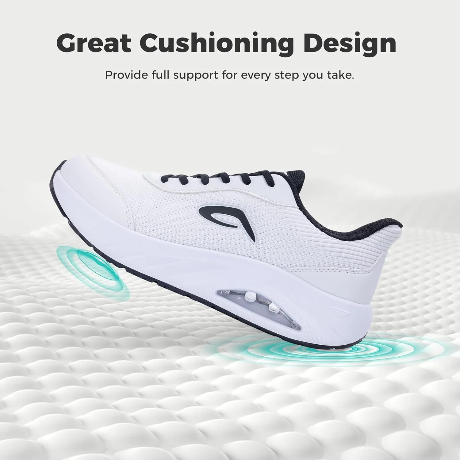 IIV Wide Toe Box Shoes for Men | Arch Support Walking Tennis Sneakers | Orthotic Shoes for Bunions, Plantar Fasciitis, Standing All Day