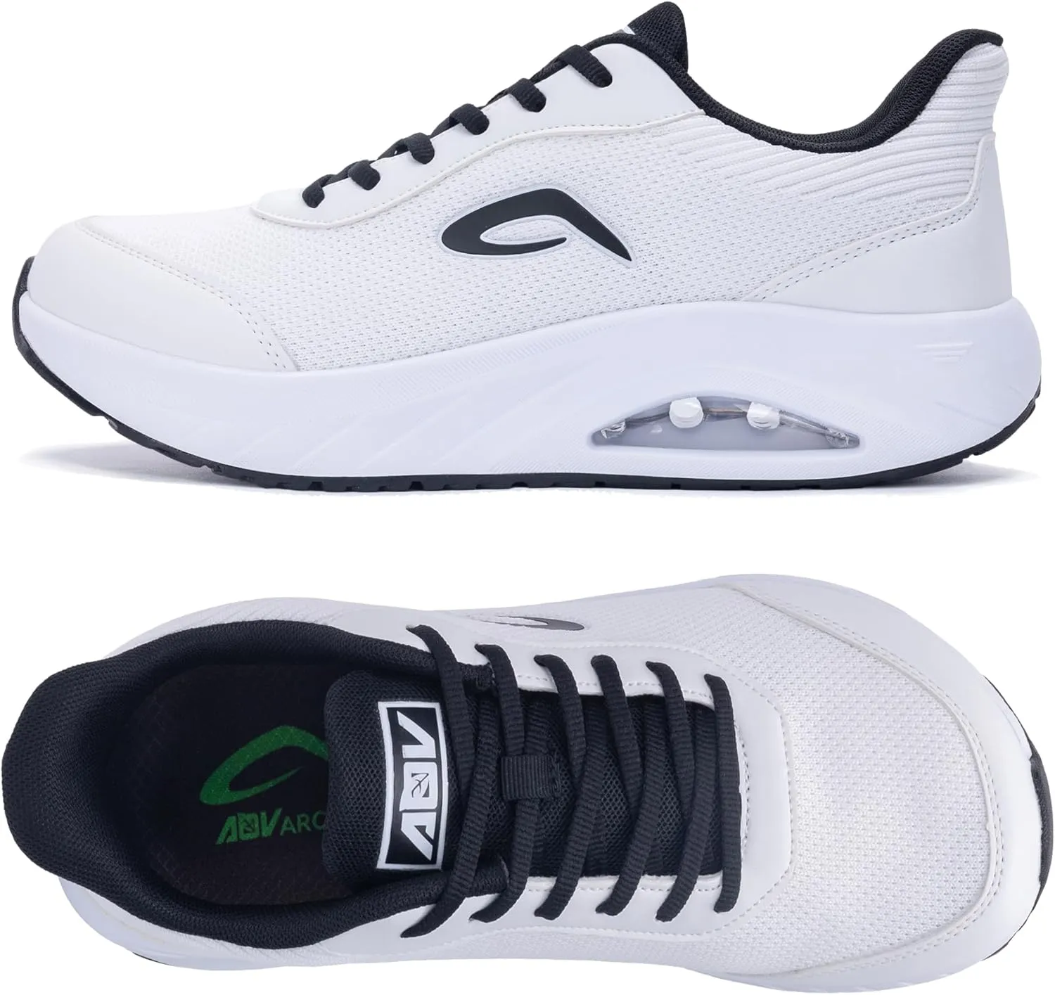 IIV Wide Toe Box Shoes for Men | Arch Support Walking Tennis Sneakers | Orthotic Shoes for Bunions, Plantar Fasciitis, Standing All Day