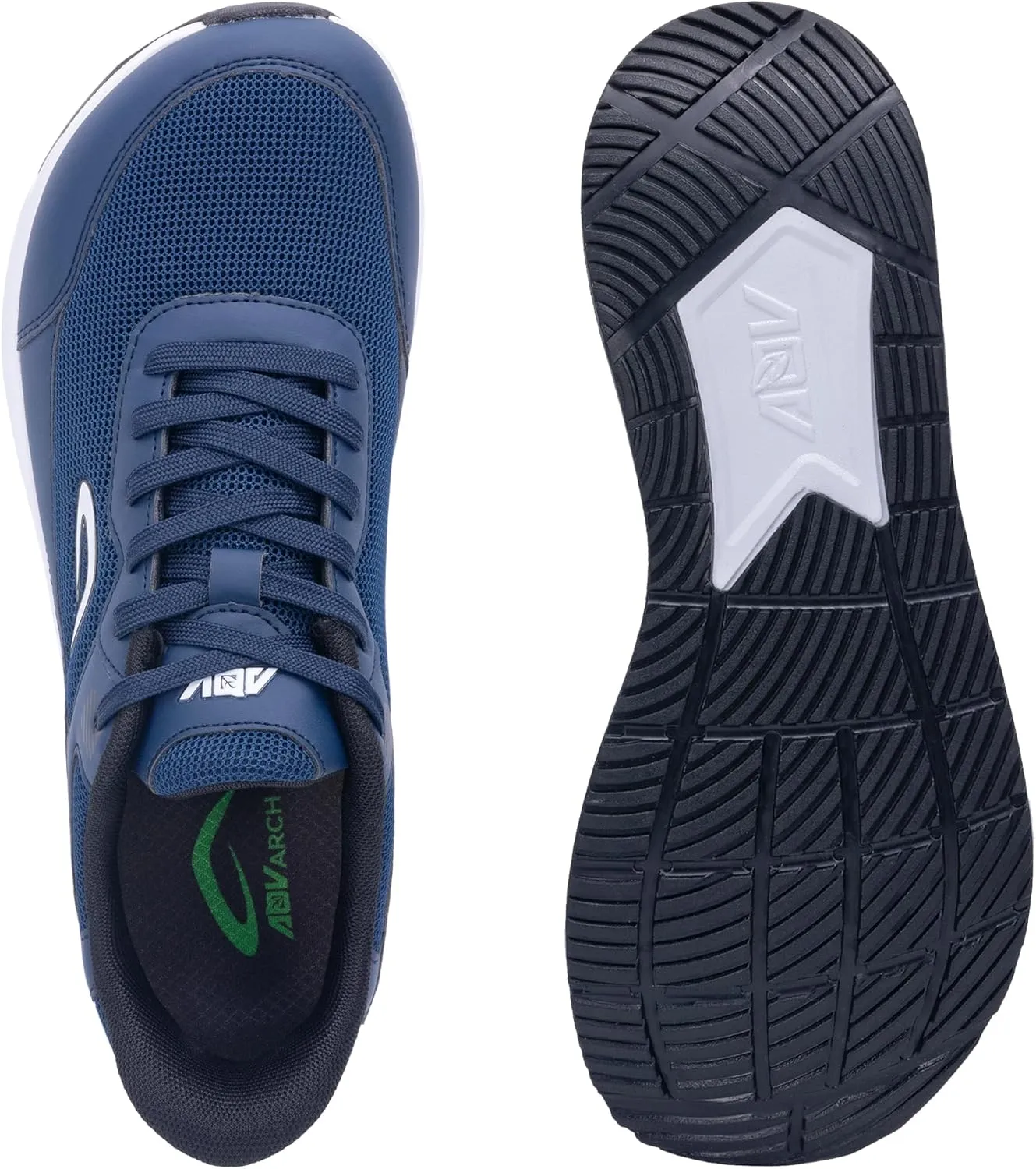 IIV Wide Toe Box Shoes for Men | Arch Support Walking Tennis Sneakers | Orthotic Shoes for Bunions, Plantar Fasciitis, Standing All Day
