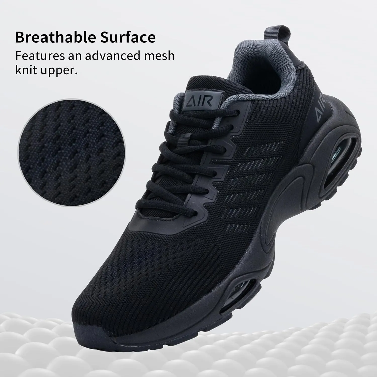 JARLIF Men's Air Running Shoes Athletic Cushioned Tennis Shoes Comfortable Supportive Sport Gym Jogging Sneaker Size 7-13