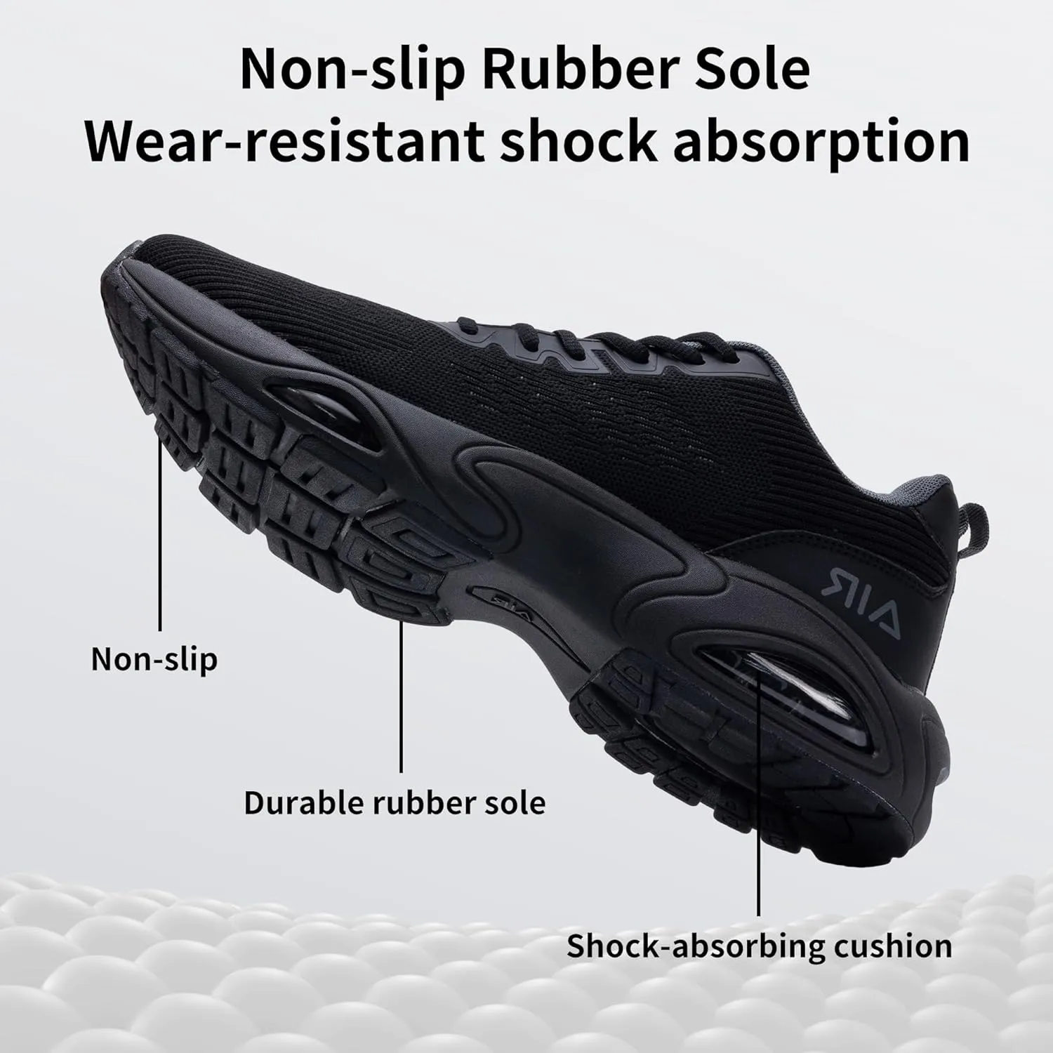 JARLIF Men's Air Running Shoes Athletic Cushioned Tennis Shoes Comfortable Supportive Sport Gym Jogging Sneaker Size 7-13