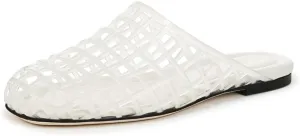 Jelly Shoes for Women Mesh Jelly Sandals Slides Closed Toe Flats Slip on Round Toe Summer Beach Slippers Mules