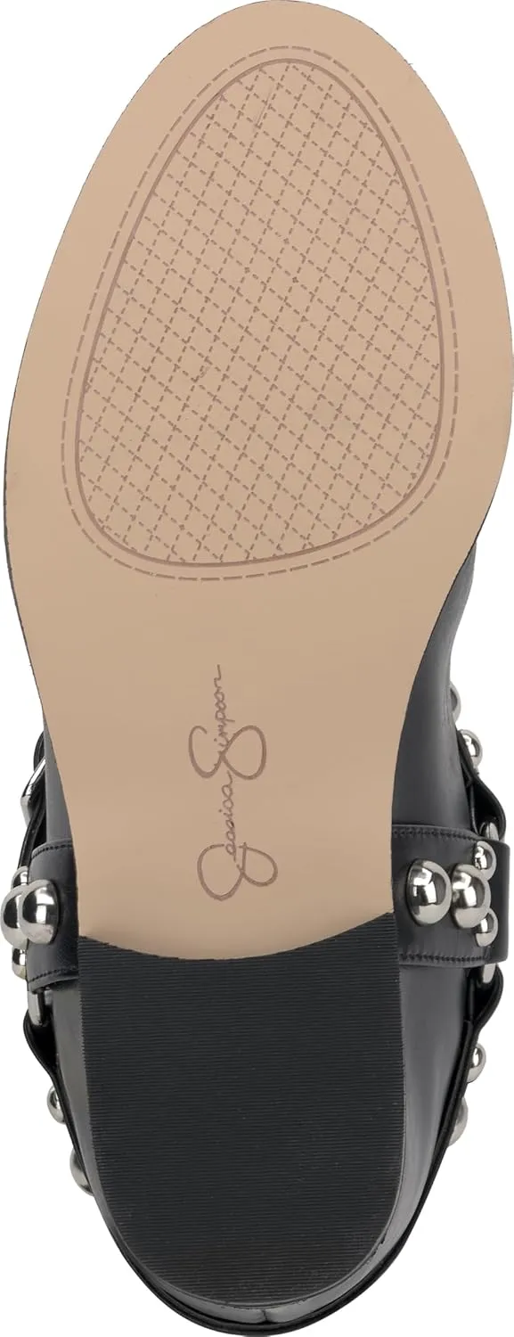 Jessica Simpson Womens Milley Studded Wedge Boots