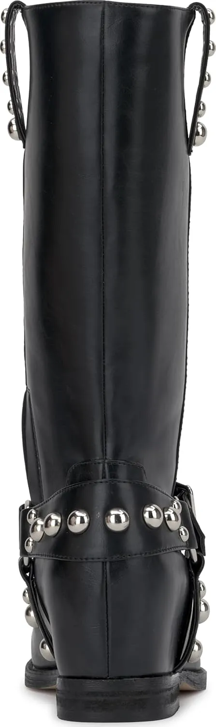 Jessica Simpson Womens Milley Studded Wedge Boots