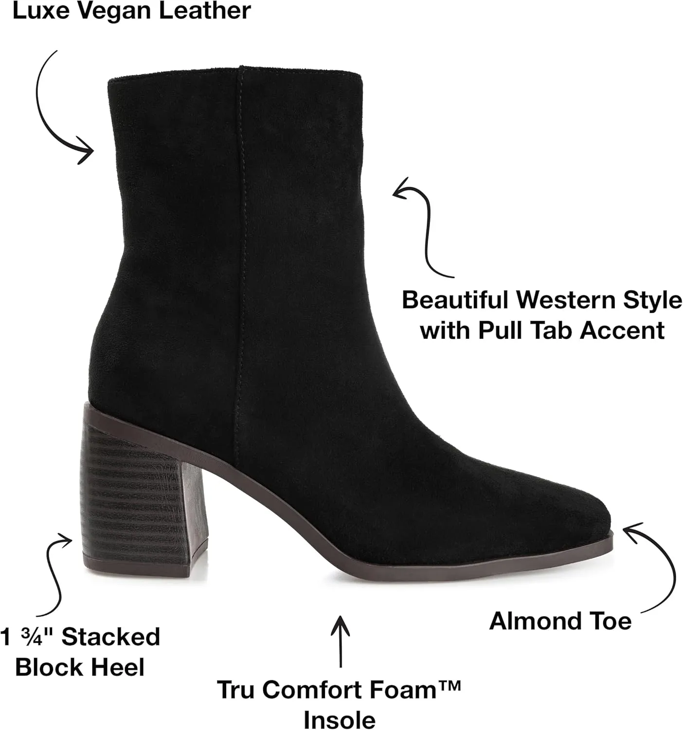 Journee Collection Women's Tru Comfort Foam Sloann Bootie Ankle Boot