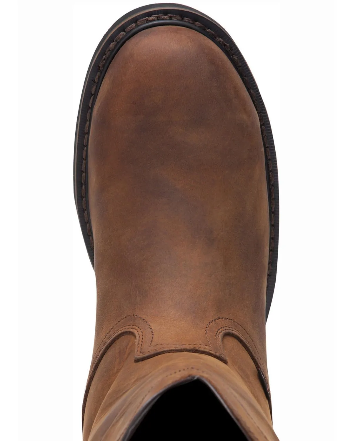 JUSTIN ORIGINAL WORKBOOTS SE4961 Wellington Boot,7,EE,Tan,Steel,PR