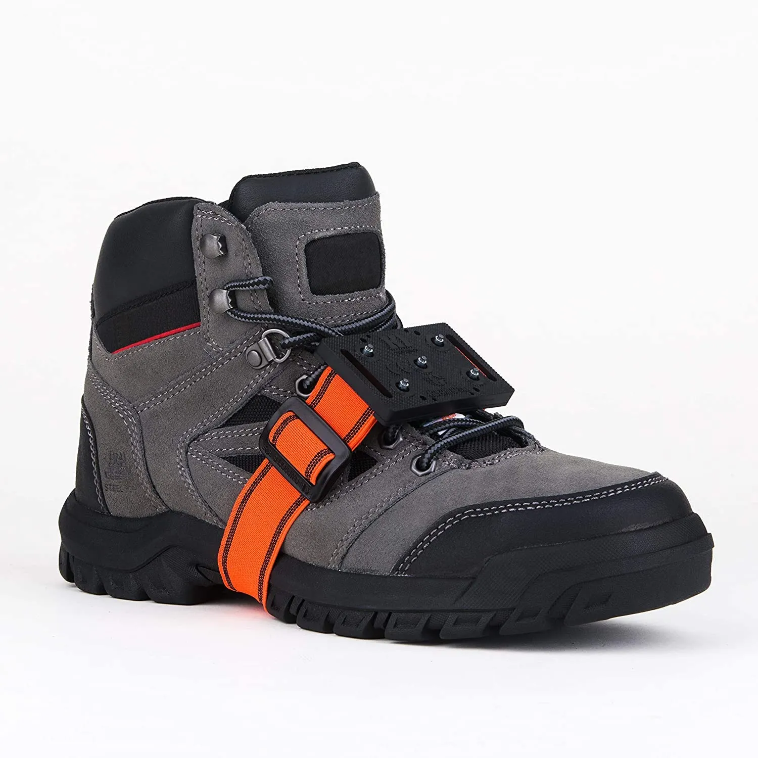 K1 Mid-Sole Ice Cleats for Men & Women - Rotatable Traction Aids For Winter Snow - Hi Vis - Low Profile