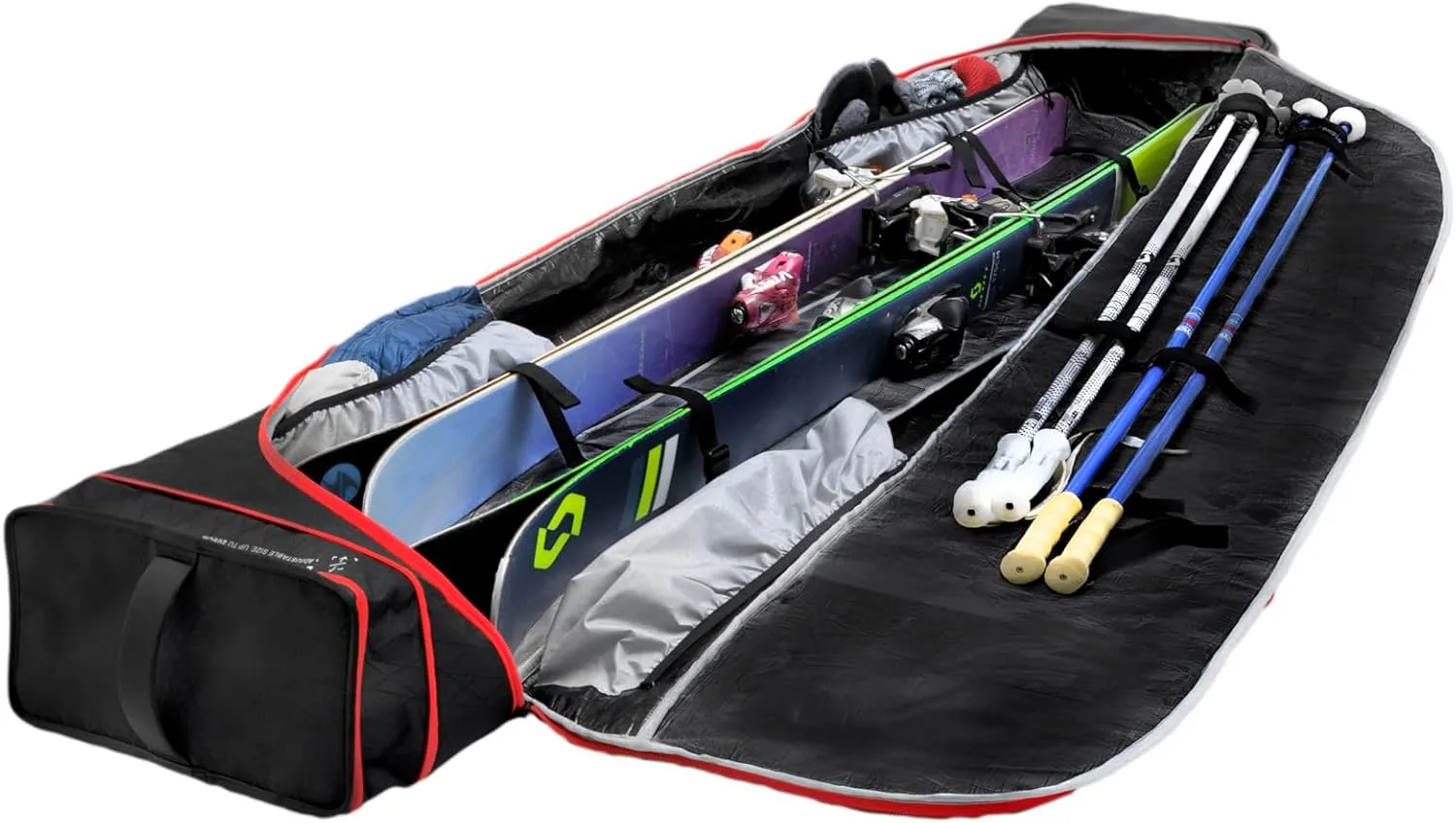 Kantaja™ Double Roller - Double Ski Bag with Wheels - Ultra Durable Ski Travel Bag - Spacious and Water Resistant