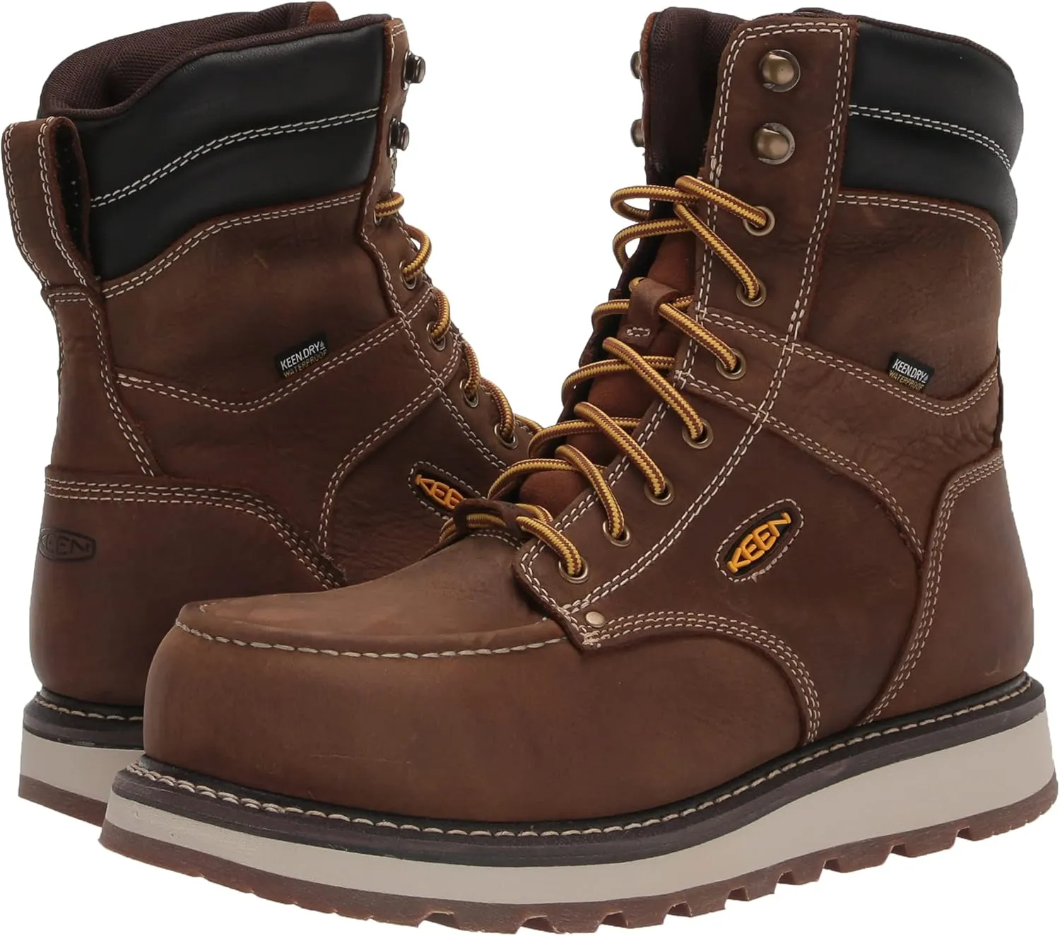 KEEN Utility Men's Cincinnati8"WaterproofComposite ToeWedge Work Boot