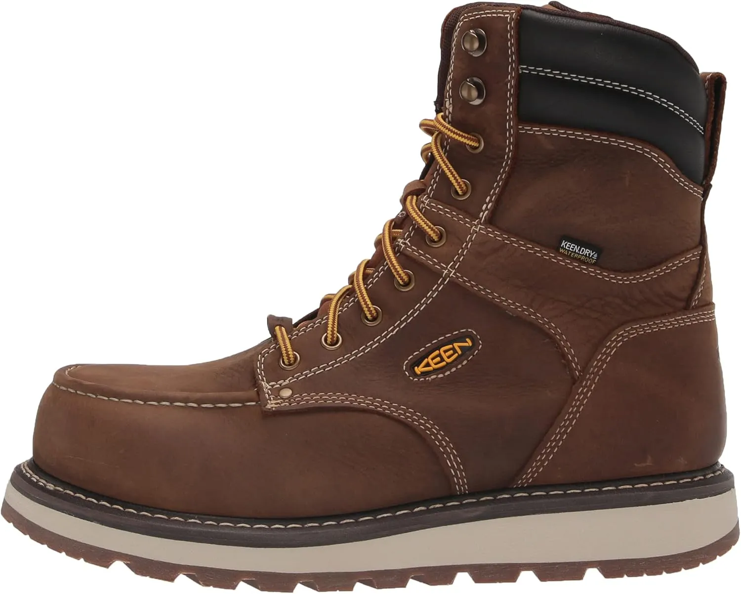 KEEN Utility Men's Cincinnati8"WaterproofComposite ToeWedge Work Boot