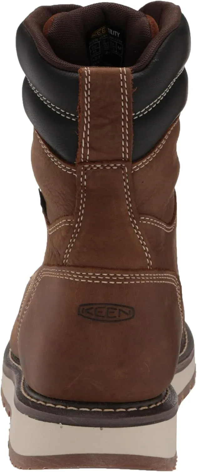KEEN Utility Men's Cincinnati8"WaterproofComposite ToeWedge Work Boot