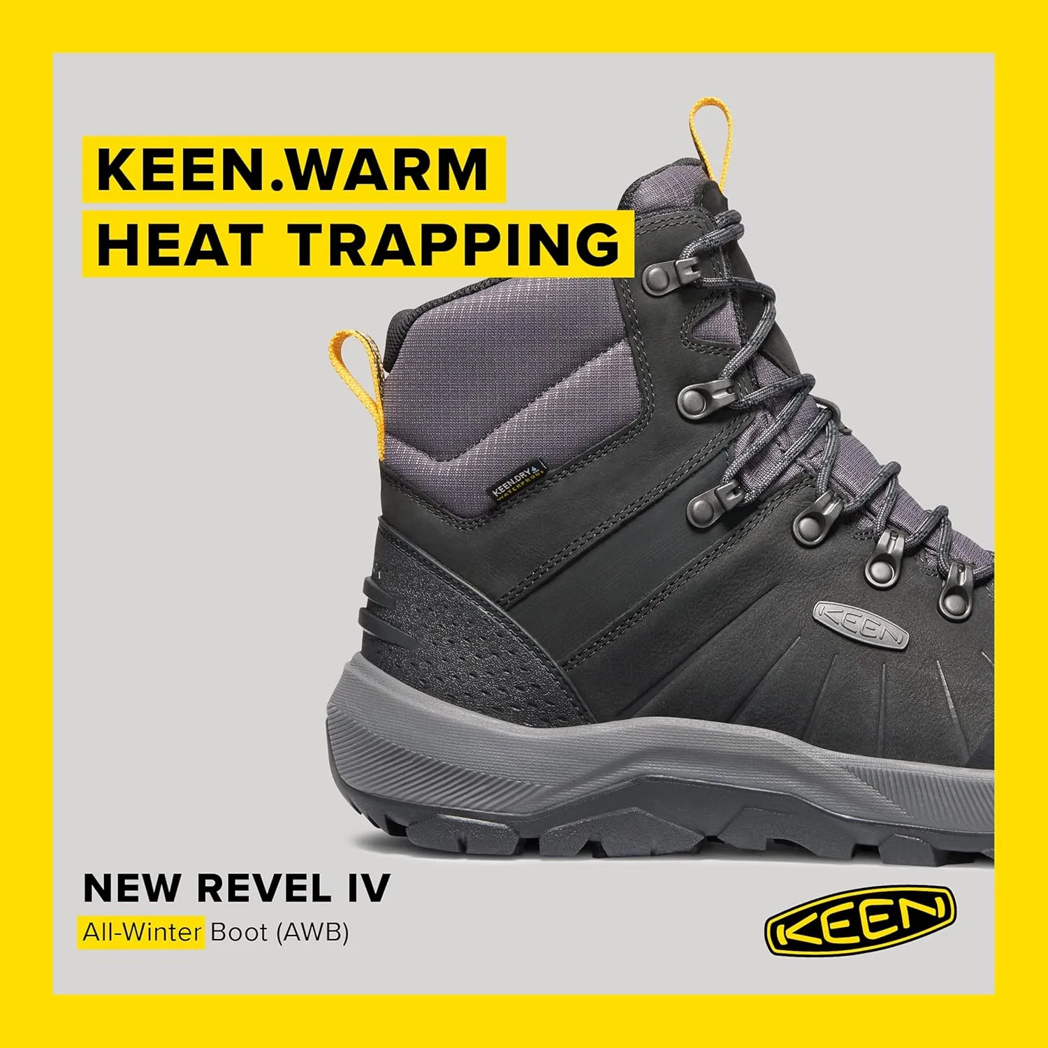 KEEN Women's Revel 4 Mid Height Polar Insulated Waterproof Snow Boots