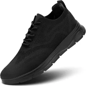Kundork Men's Casual Dress Shoes Comfort Walking Shoes Mesh Knit Lightweight Breathable Sneakers