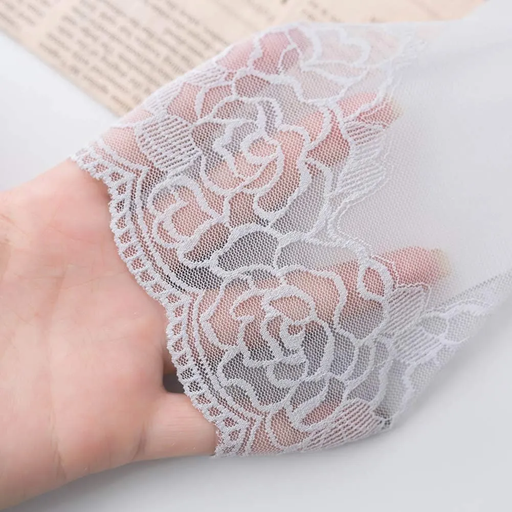 Lace Ankle Socks For Women - 5Pairs ruffle socks women - Fishnet Ankle Women Socks