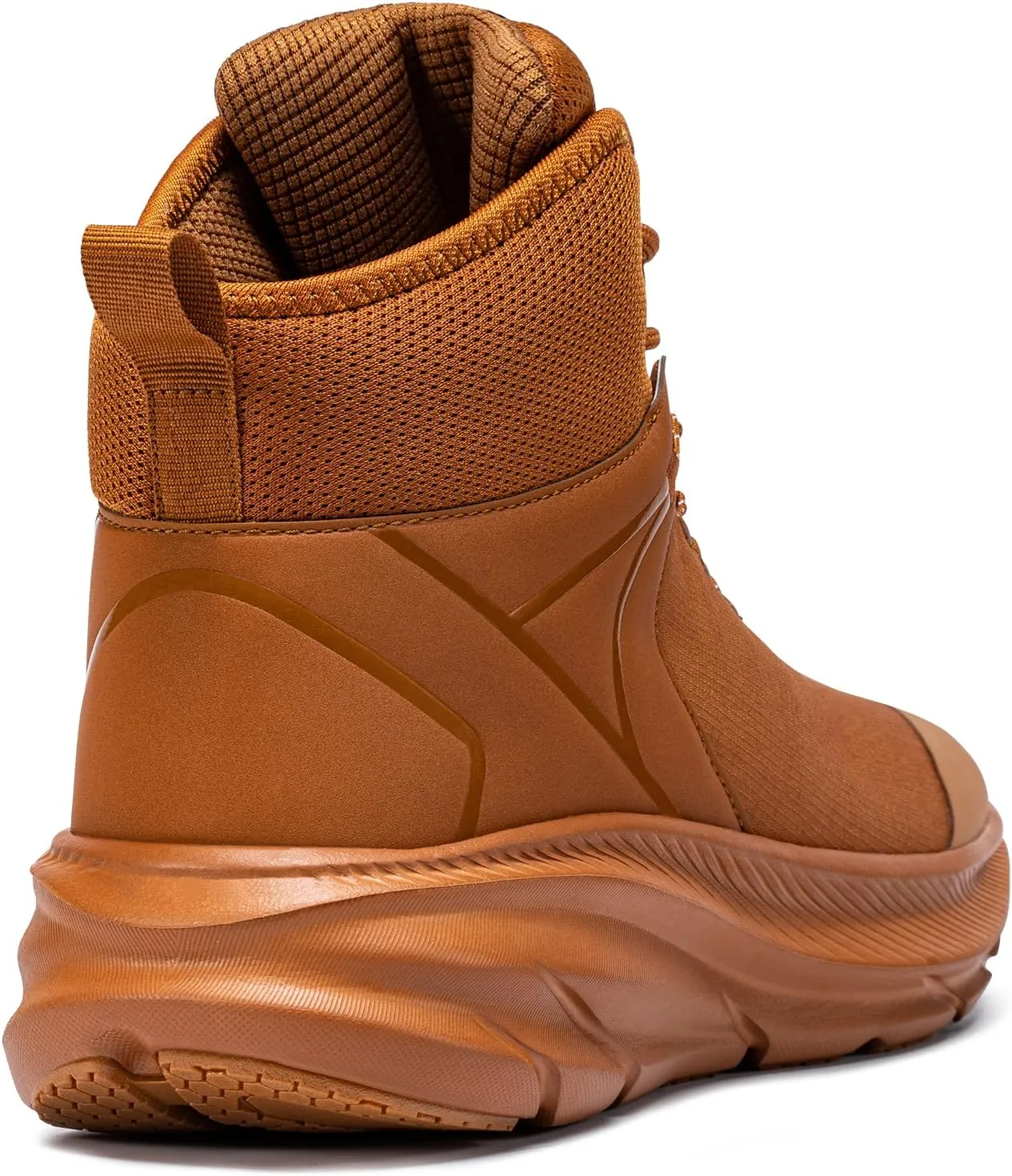 LARNMERN Military Tactical Work Boots Men Waterproof Hiking Boots Slip Resistant 6 Inches Combat Sneakers Motorcycle Shoes Wide Toe Box