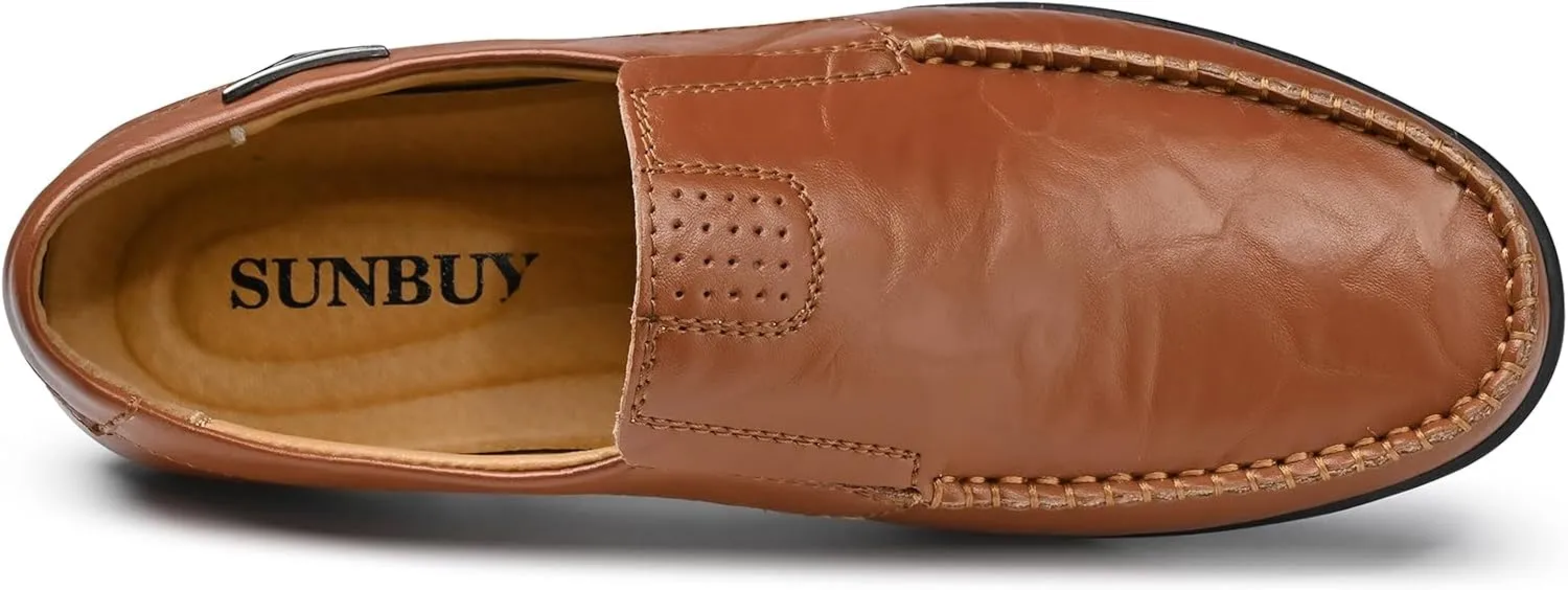 Loafer Premium Genuine Leather Men's Casual Shoes Slip On Mens Driving Penny Loafers for Men Lightweight Breathable