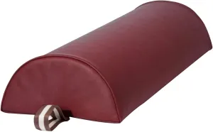 Massage Bolster,Pillow Cushion Pillow, PU Upholstery, 100% Memory Foam, for Massage/Spa/Beauty/Tattoo/Back Pain Relief (Burgundy, 6" Half Round)