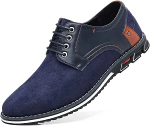 Mens Casual Oxford Business Dress Shoes Leather Slip-on Loafer for Men Walking Driving Office Outdoor Penny Oxfords Comfort Fashion Leisure Breathable Stylish Loafers
