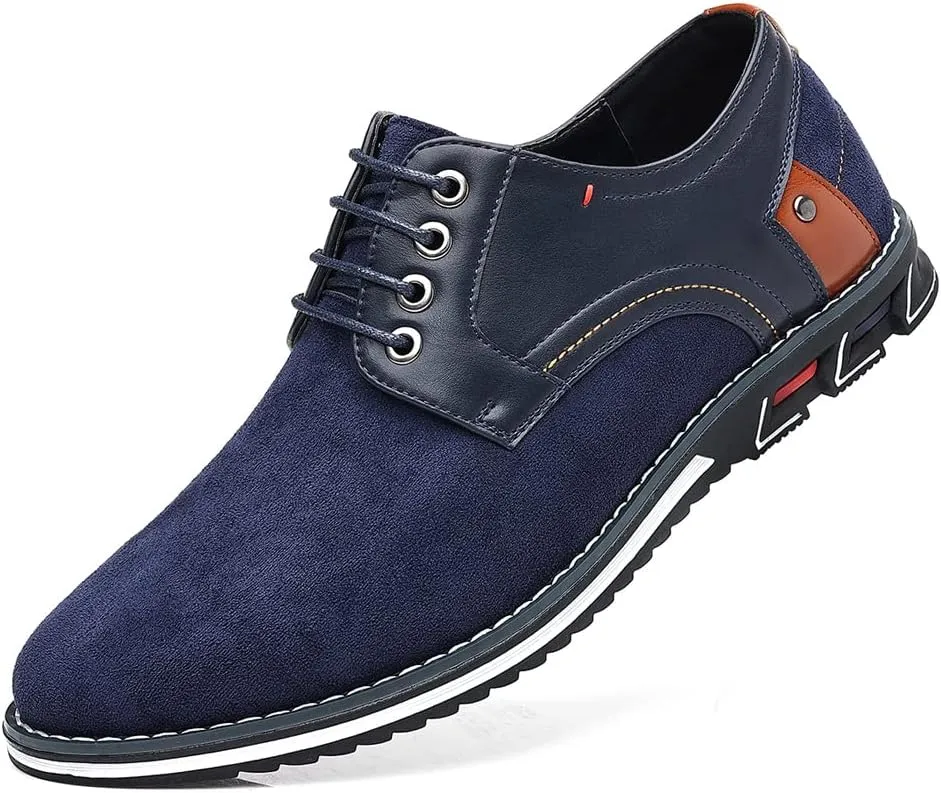 Mens Casual Oxford Business Dress Shoes Leather Slip-on Loafer for Men Walking Driving Office Outdoor Penny Oxfords Comfort Fashion Leisure Breathable Stylish Loafers
