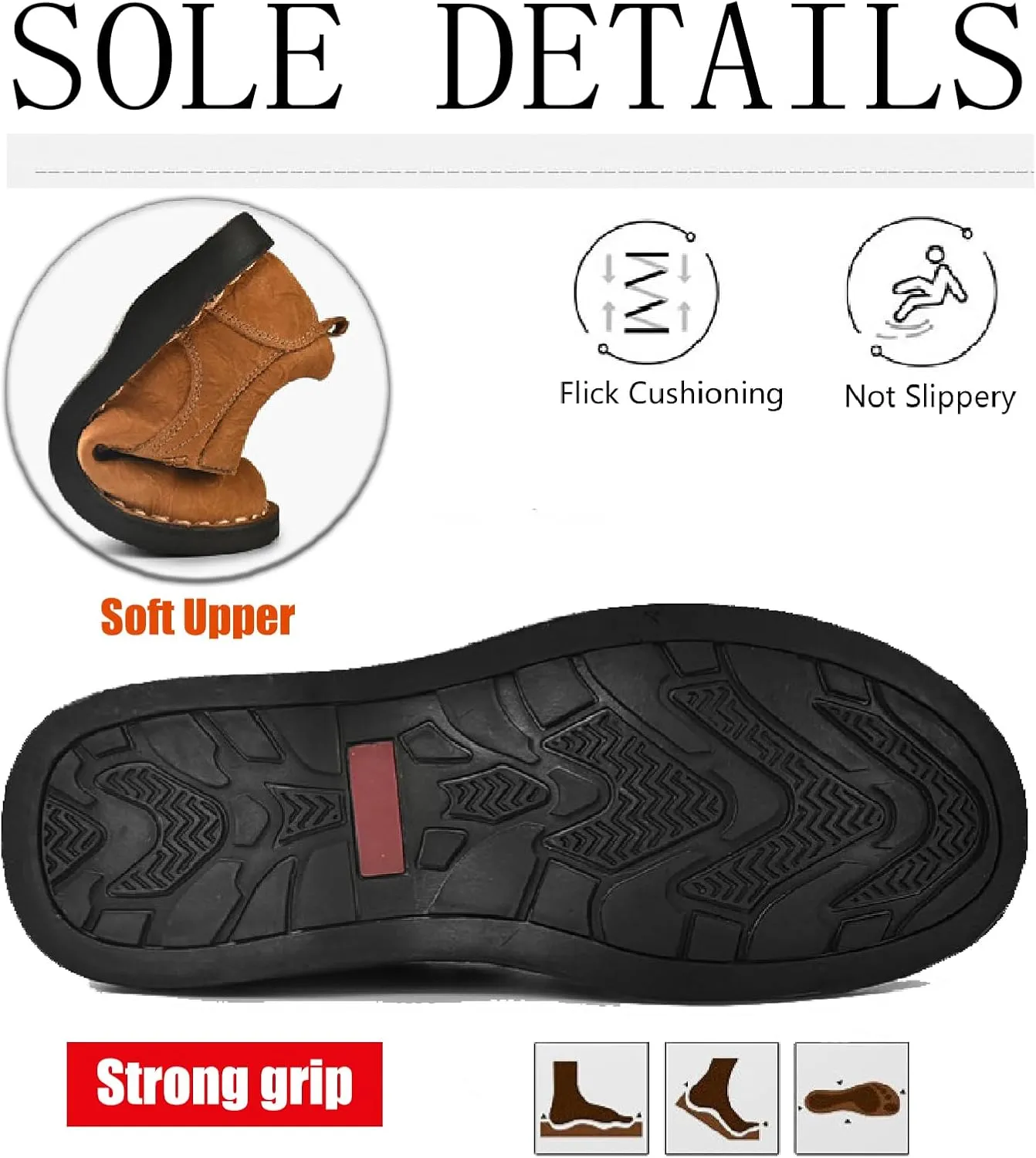 Men's Genuine Leather Lace-Up Loafers Hand Stitching Retro Comfortable Round Toe Anti-Slip Soft Bottom Casual Sneakers for Driving Working Walking Shoes