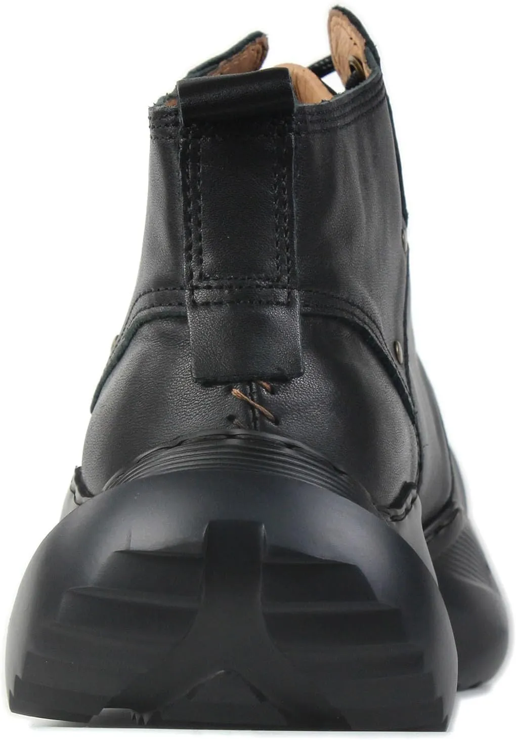 Mens Vintage Moto Boots Combat Hiking Retro Casual Shoes Cowhide Leather Ankle Chukka Boots CD-5008-S-1-Classic-US-R