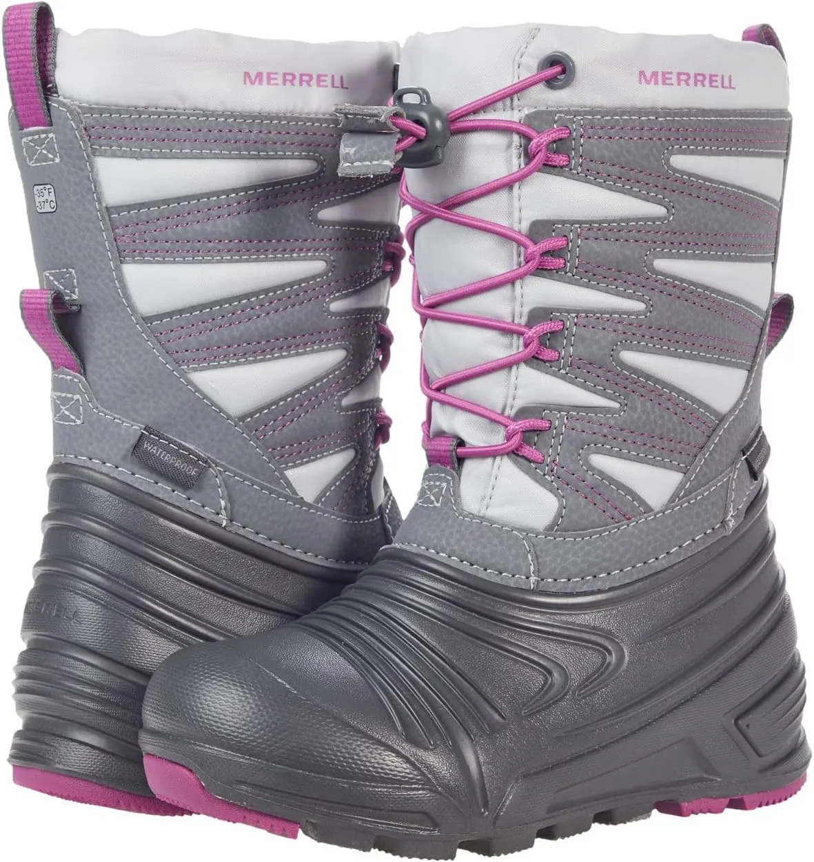 Merrell Unisex-Child Snow Quest Lite 3.0 Waterproof Boot