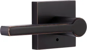 Miseno MLK3022 Lorton Flat Bar Privacy Door Lever Set - Oil Rubbed Bronze