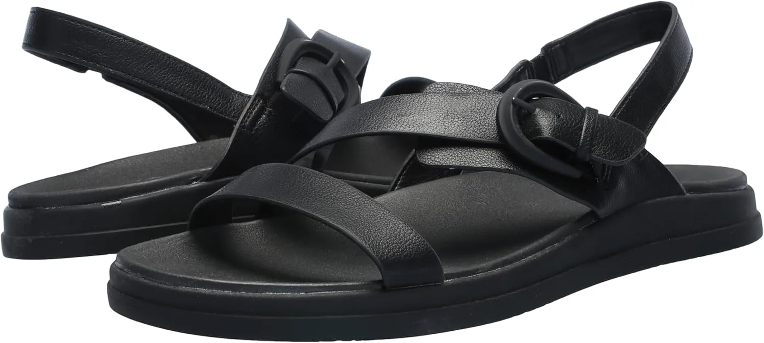 Naturalizer Womens Hope Strappy Slingback Flat Sandal
