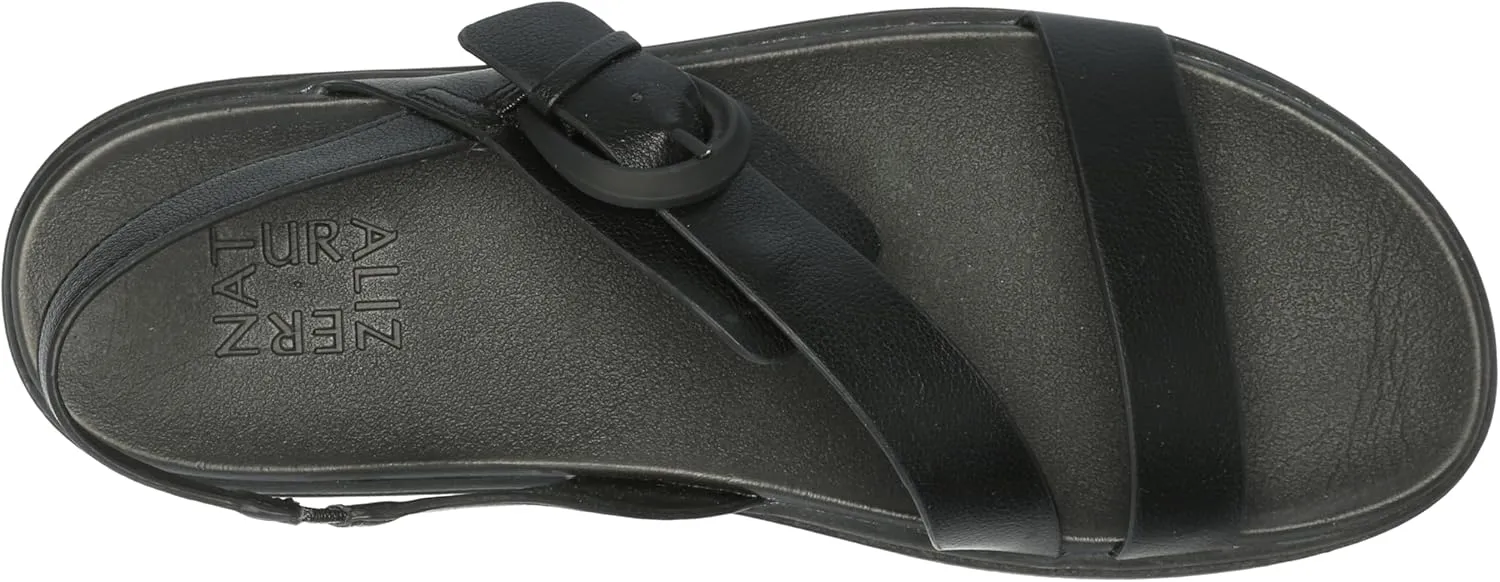 Naturalizer Womens Hope Strappy Slingback Flat Sandal