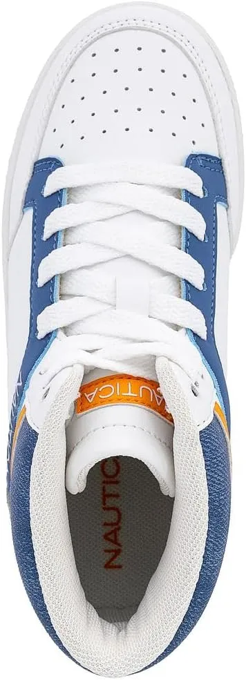 Nautica Kids Sneaker: Lace-Up Fashion Shoe with Boot-Like High Top Design for Boys and Girls (Big Kid/Little Kid Sizes) - Horizon