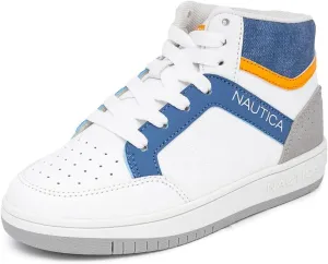 Nautica Kids Sneaker: Lace-Up Fashion Shoe with Boot-Like High Top Design for Boys and Girls (Big Kid/Little Kid Sizes) - Horizon