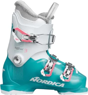 Nordica Junior Speedmachine J3 Ski Boots with Weight Adjuster, Durable Comfortable Warm Downhill Ski Boots for Children
