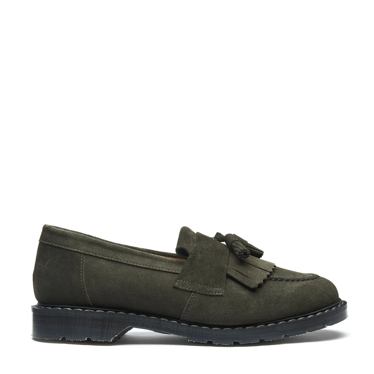 Olive Suede Tassel Loafer
