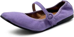 Ollio Women's Shoes Basic Mary Jane Elasticated Square Toe Ballet Flat F17340