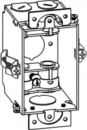 Orbit GB-1-MC-OW, 2-1/2" Deep, Gangable 1-Gang Switch Box with MC Clamps and Locking Grips for Old Work (Pack of 50)