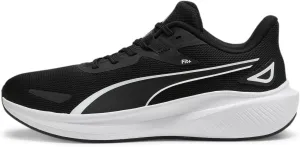 PUMA Men's Road Running Shoe, Black Black White, 6.5 us