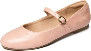 Rekayla Mary Jane Flats Shoes Women Dressy Comfortable Round Toe Slip on Ballet Flat