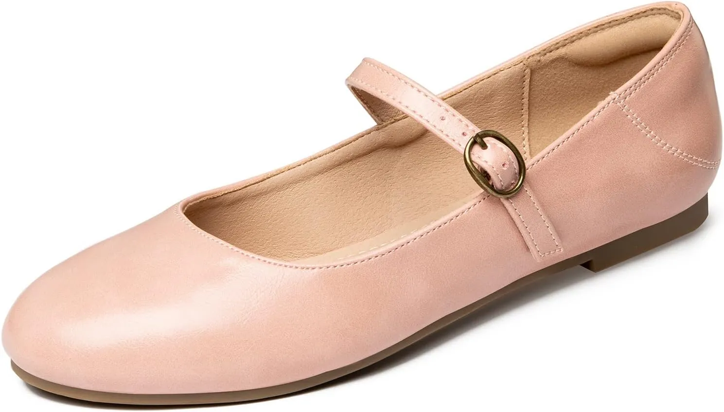 Rekayla Mary Jane Flats Shoes Women Dressy Comfortable Round Toe Slip on Ballet Flat