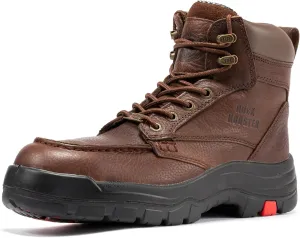 ROCKROOSTER Work Boots for Men, Oiled Leather 6 inch Durable Wide Work Shoes(AK370-AK371-AK372)