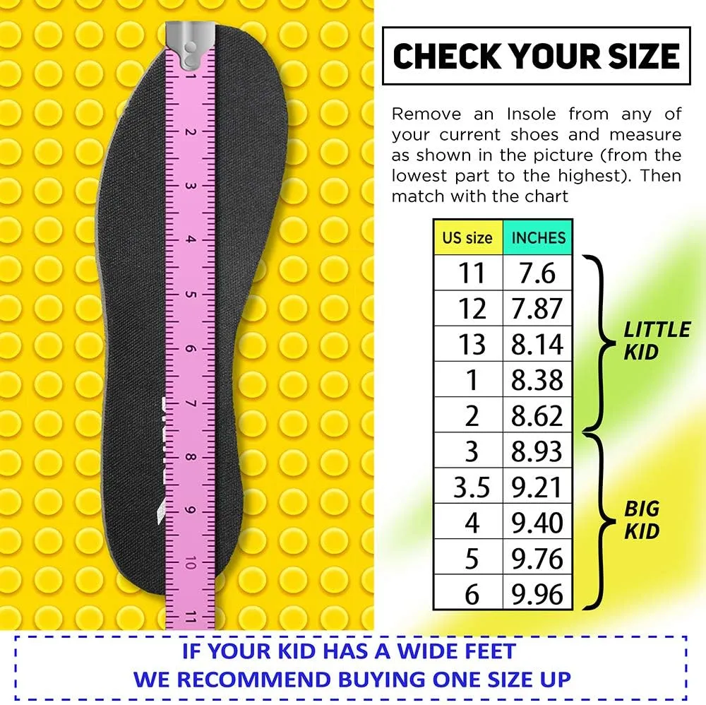 RUNIC Kids Sneaker Mesh Breathable Athletic Running Tennis Sports Shoes for Boys Girls