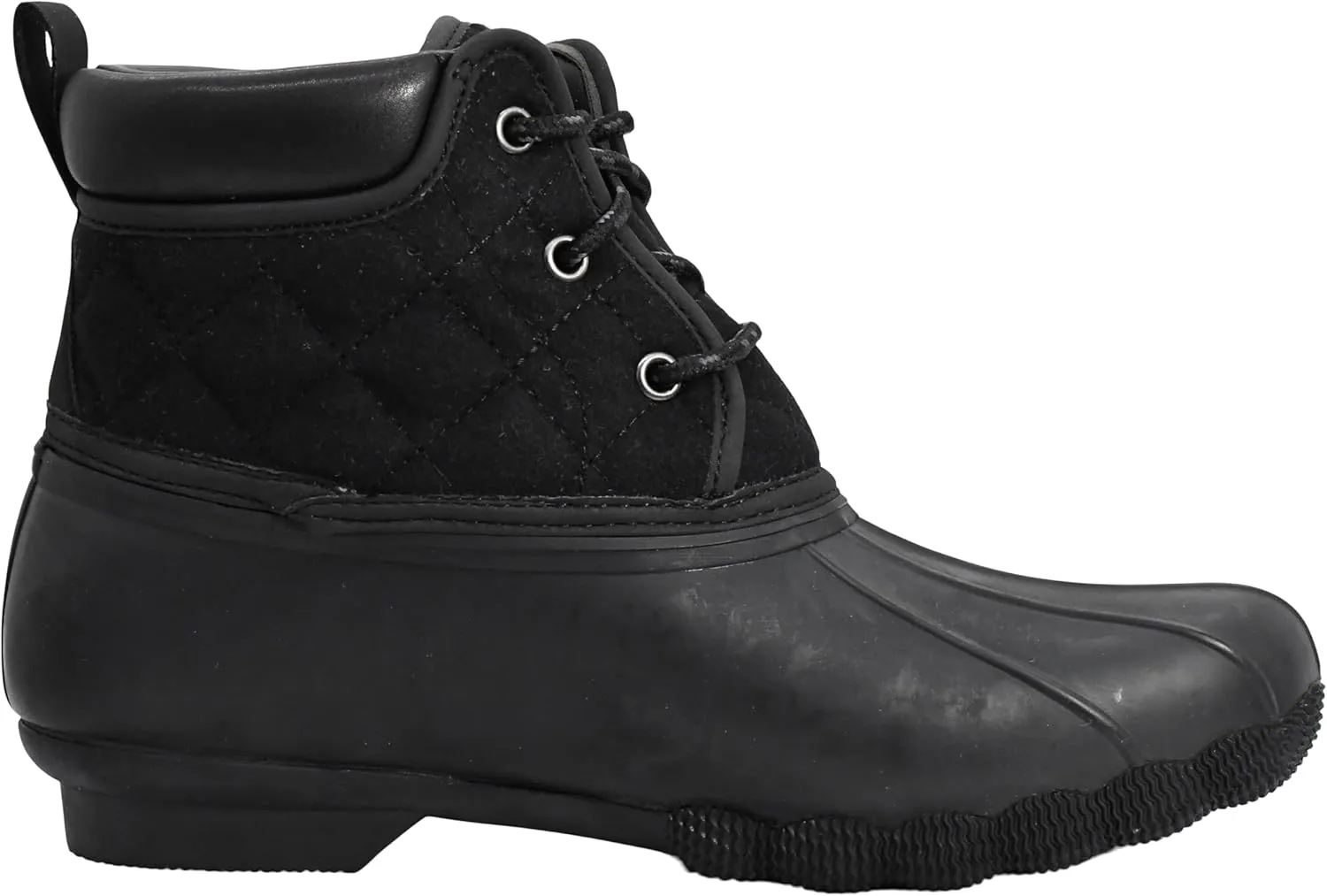 Skechers Women's Pond Lil Puddles Mid Quilted Lace Up Duck Boot with Waterproof Outsole
