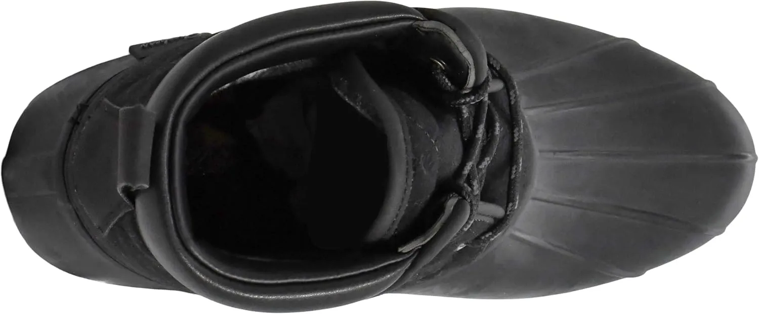 Skechers Women's Pond Lil Puddles Mid Quilted Lace Up Duck Boot with Waterproof Outsole