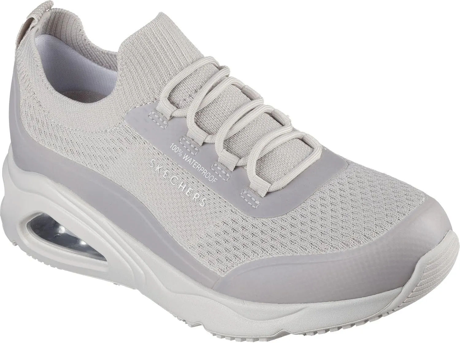 Skechers - Womens Tres-Air Uno - Misty Journey Slip On Shoes, Color Taupe, Size: 7.5 M US