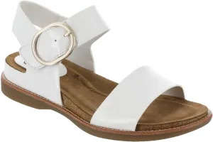 Sofft Women's Bali Sandal, White Crinkle Patent, 9.5