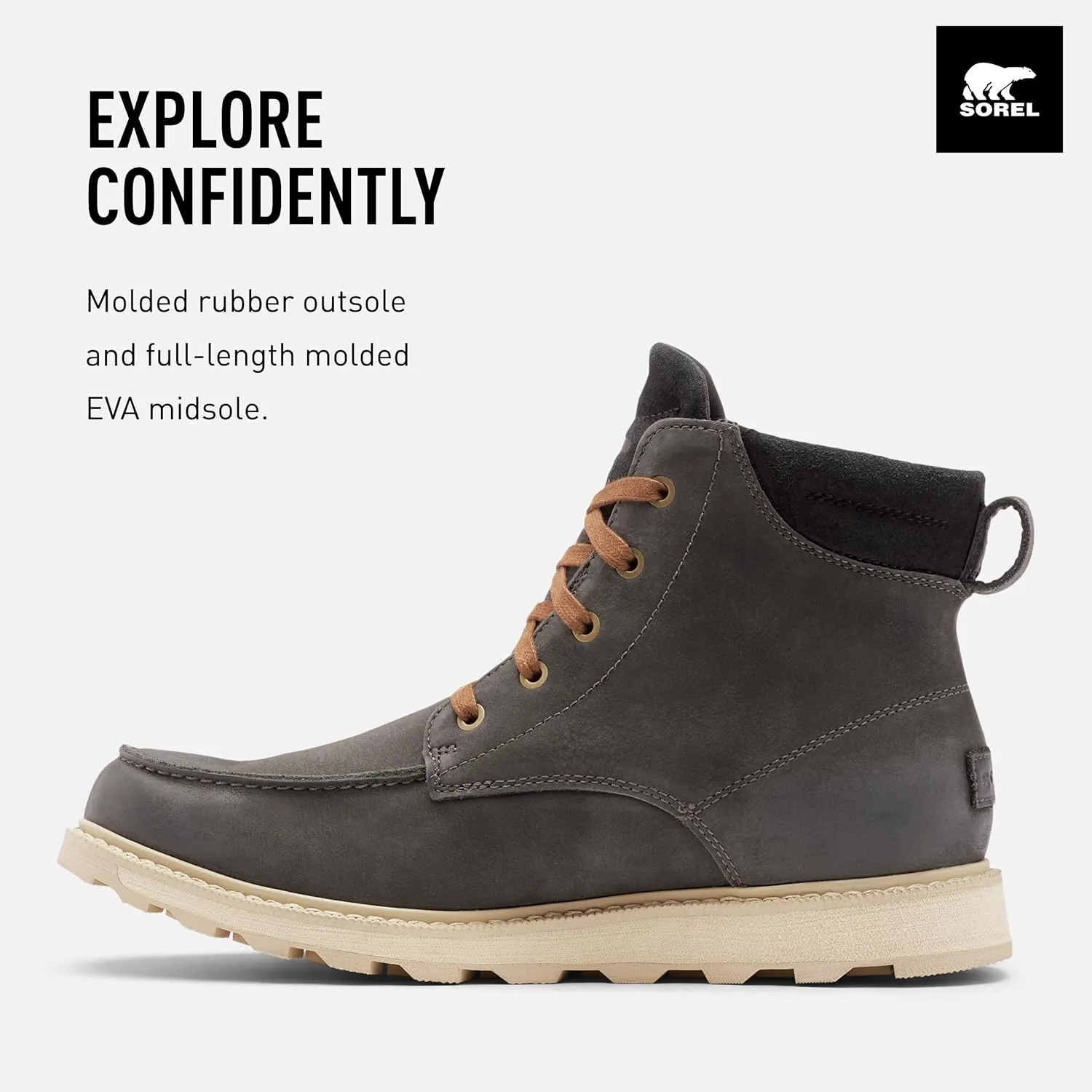 SOREL Men's Madson ll Moc Toe Waterproof Boot