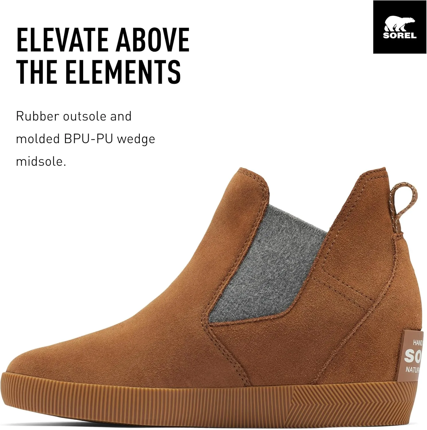 SOREL Women's Out N About Slip-On Wedge Boot