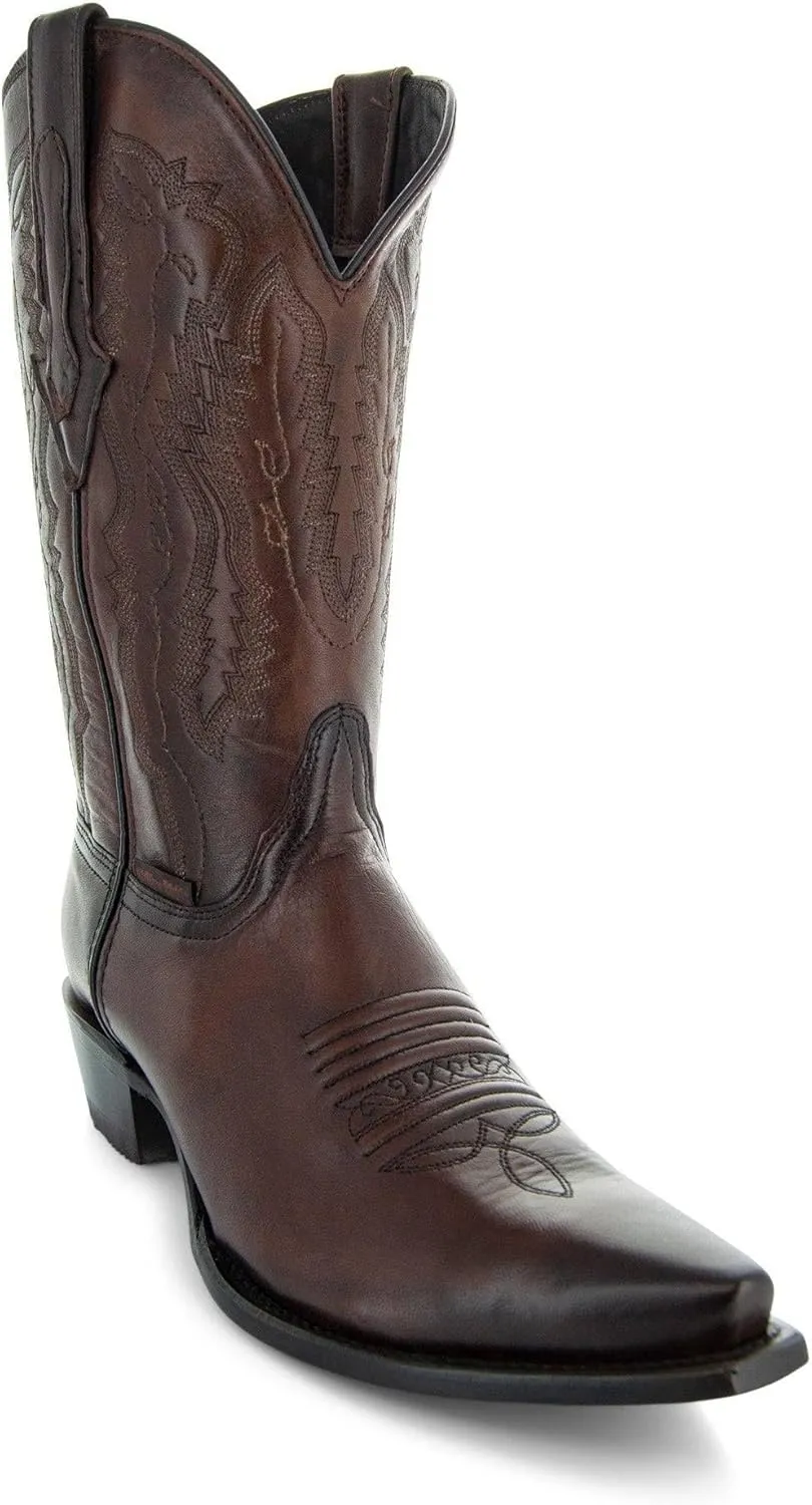 Soto Boots Mens Burnished Snip Toe Cowboy Boots H50030