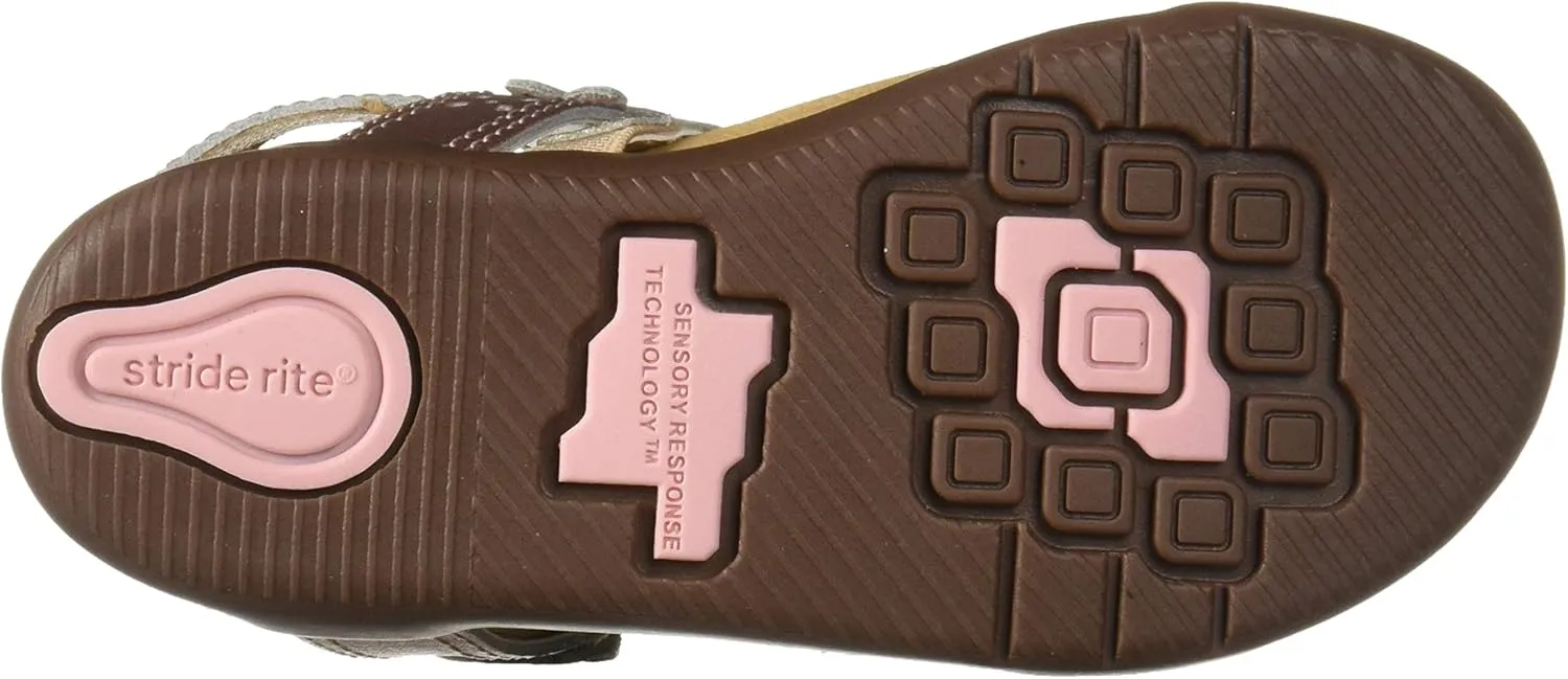 Stride Rite Unisex-Child SRTech Evie Embellished Sandal