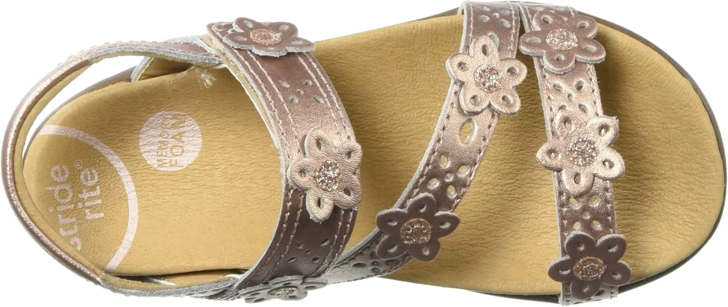 Stride Rite Unisex-Child SRTech Evie Embellished Sandal