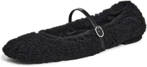 Stuart Weitzman Women's Lennox Shearling Flats
